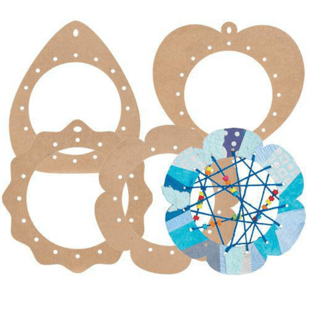 Kraft Weaving Hanger Shapes Pack of 12