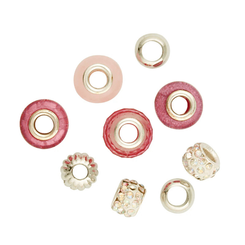 Large Hole Beads Pink