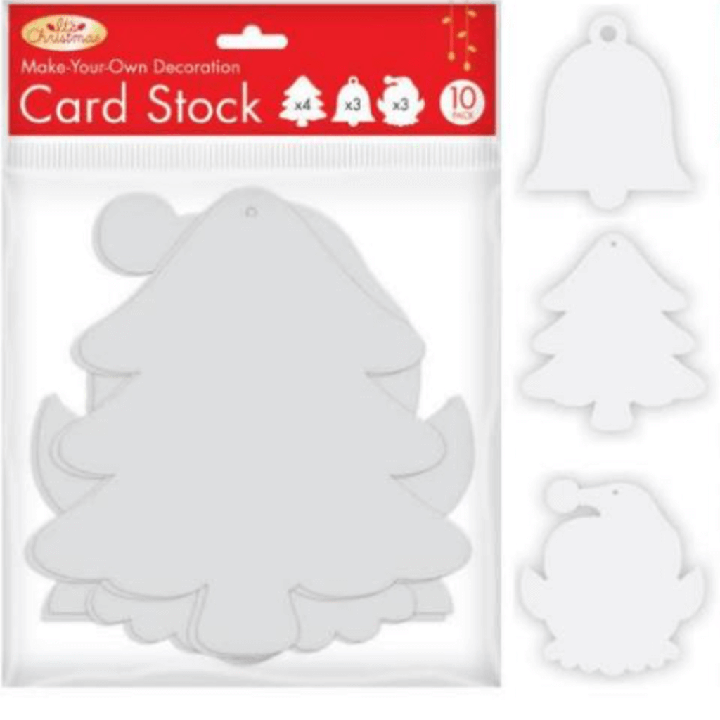 Make Your Own Christmas Decoration Card Stock