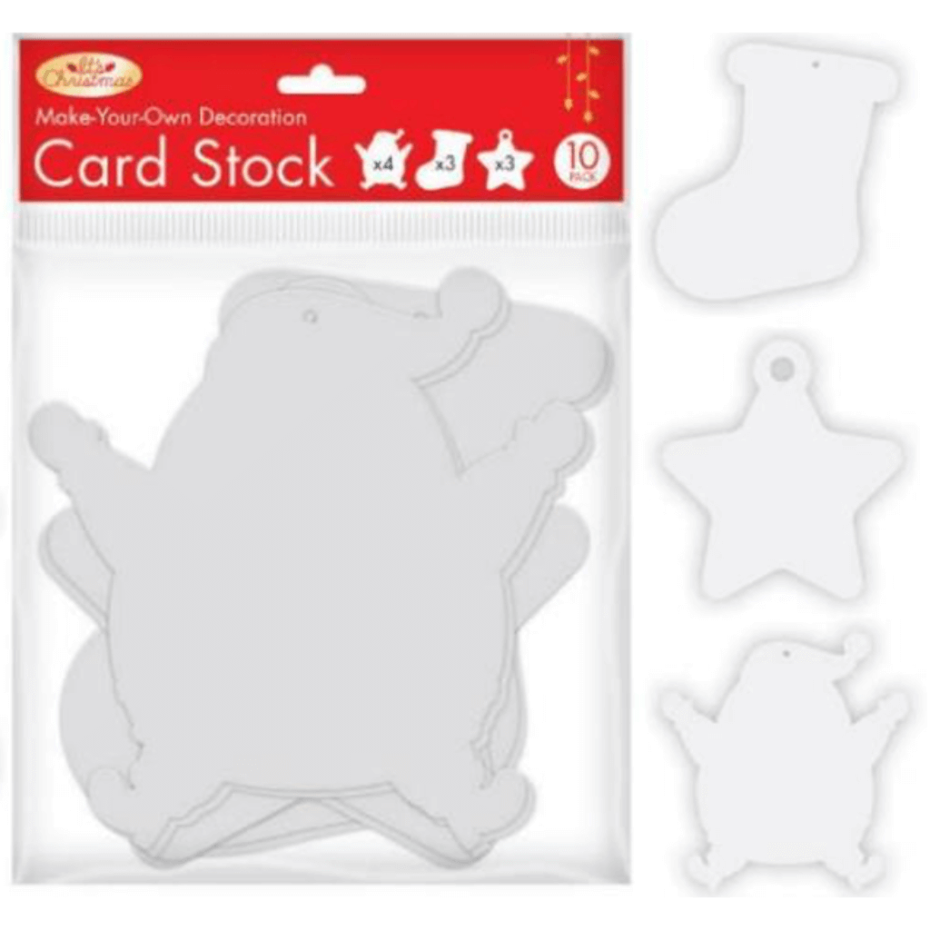 Make Your Own Christmas Decoration Card Stock