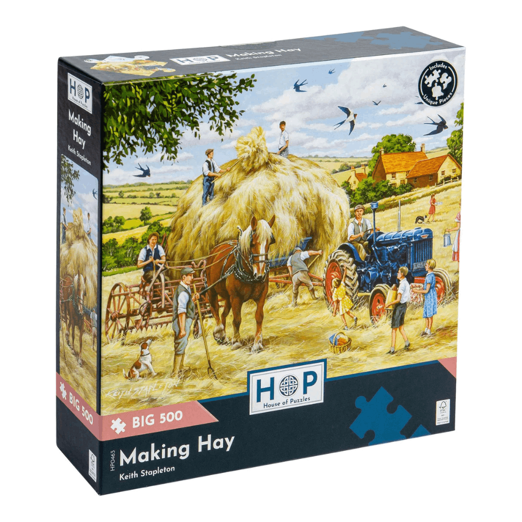 Making Hay - 500 Large Piece Jigsaw Puzzle
