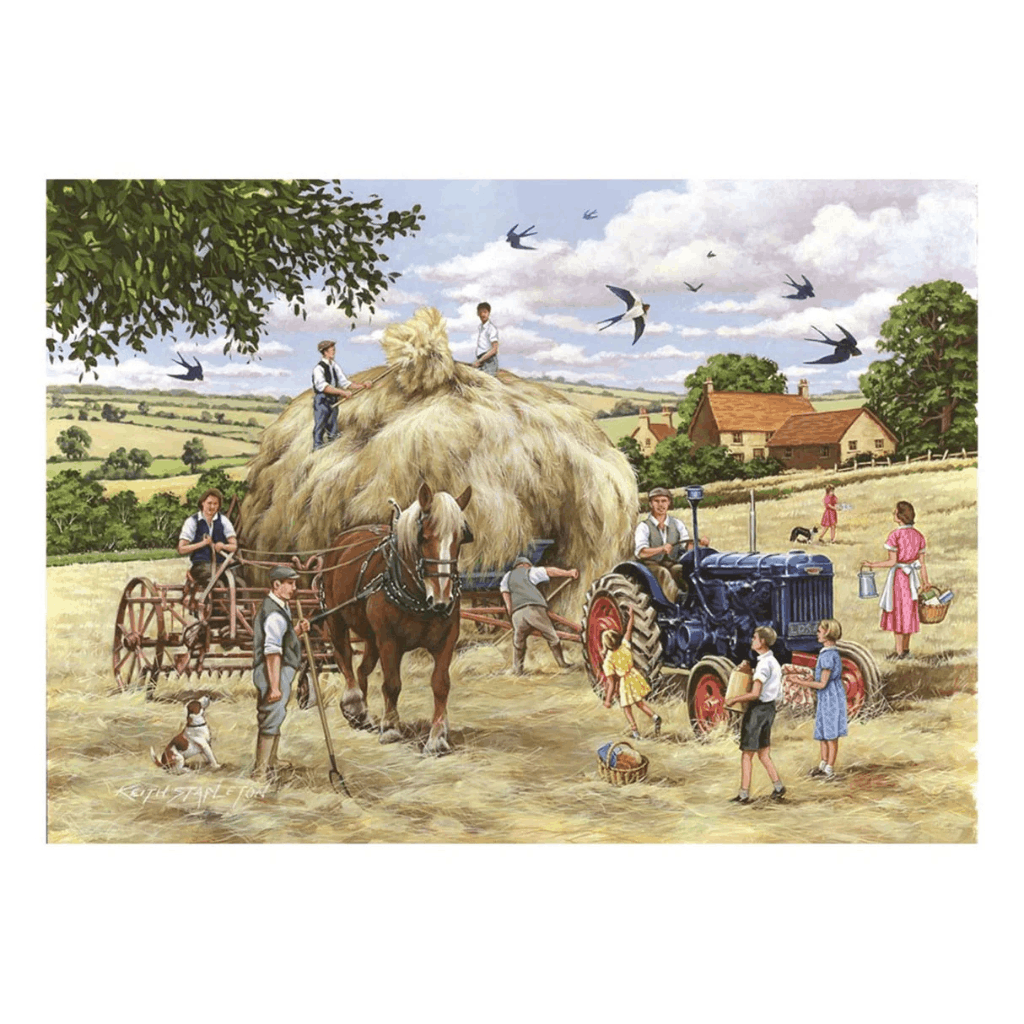 Making Hay - 500 Large Piece Jigsaw Puzzle