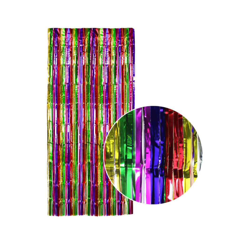 Metallic Curtain - Rainbow