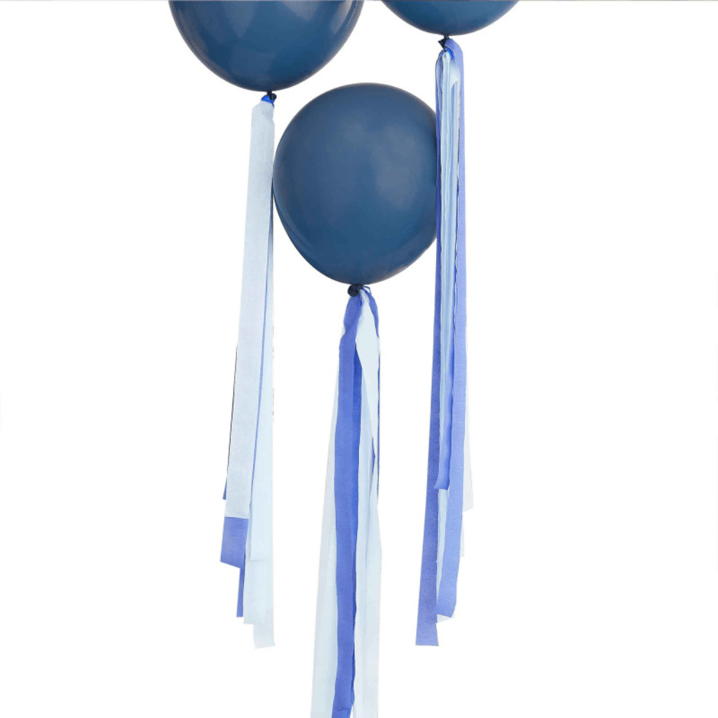 Mix It Up Balloon Tails - Blue Streamers