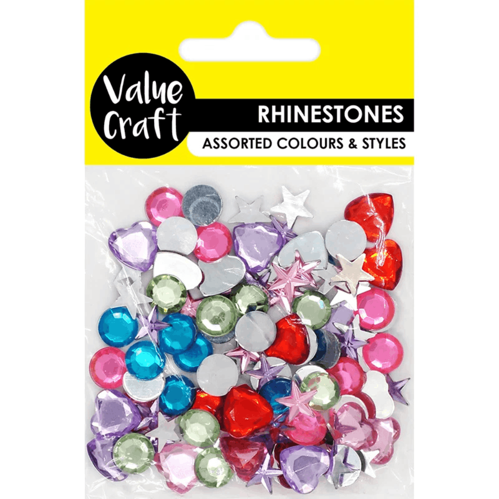 Multicoloured Rhinestones, Stars and Hearts