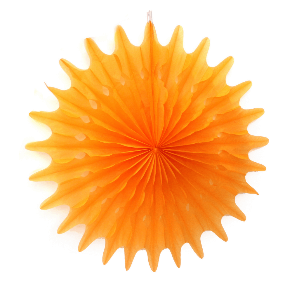 Decorative Fan Orange 30cm
