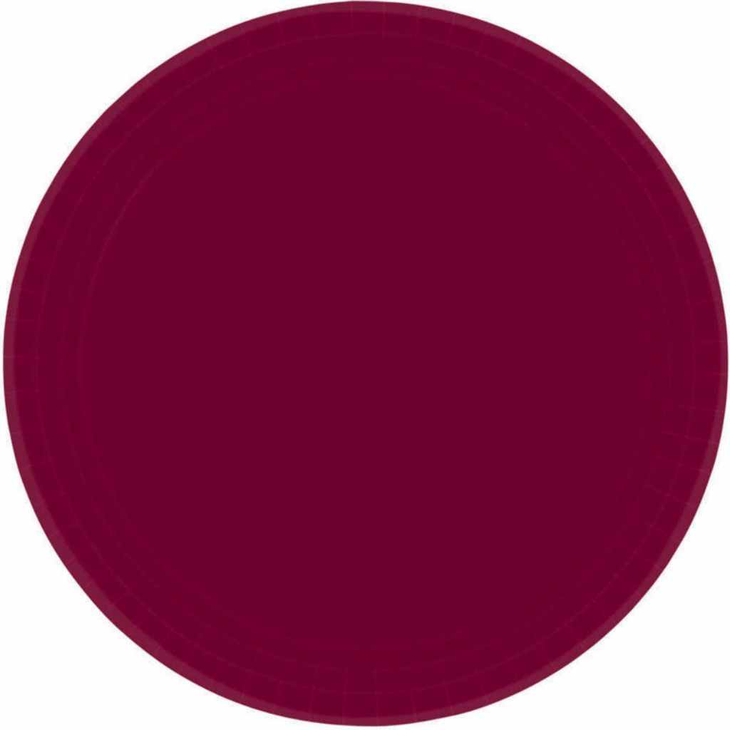 Paper Plates 23cm Round Berry Pack Of 20