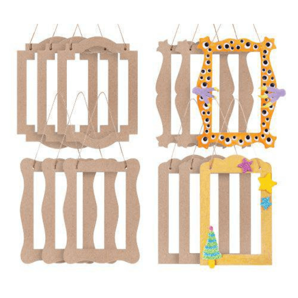 Papier-mache Hanging Frames - Pack of 12
