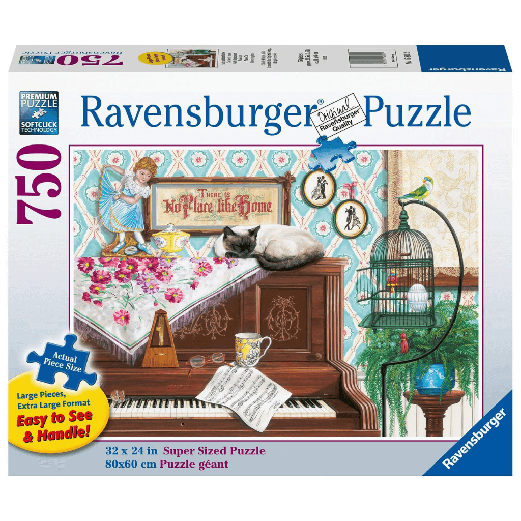 Piano Cat Puzzle - 300 Large Piece Jigsaw Puzzle