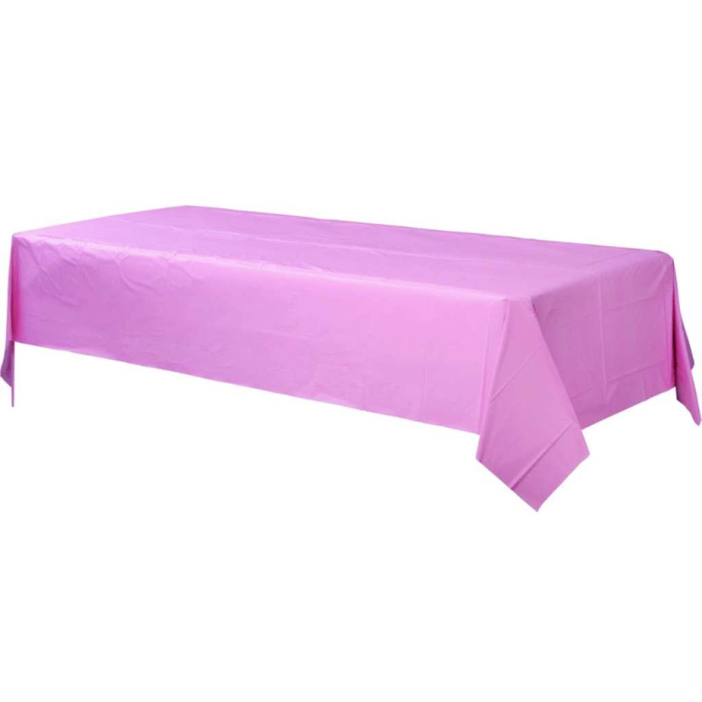 Plastic Rectangular Tablecover Pink