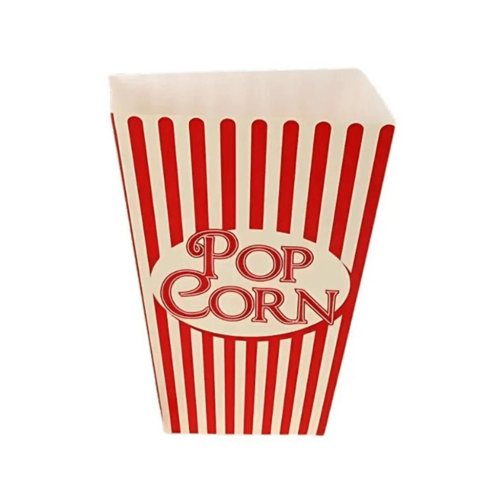 Popcorn Boxes Red and White Stripes