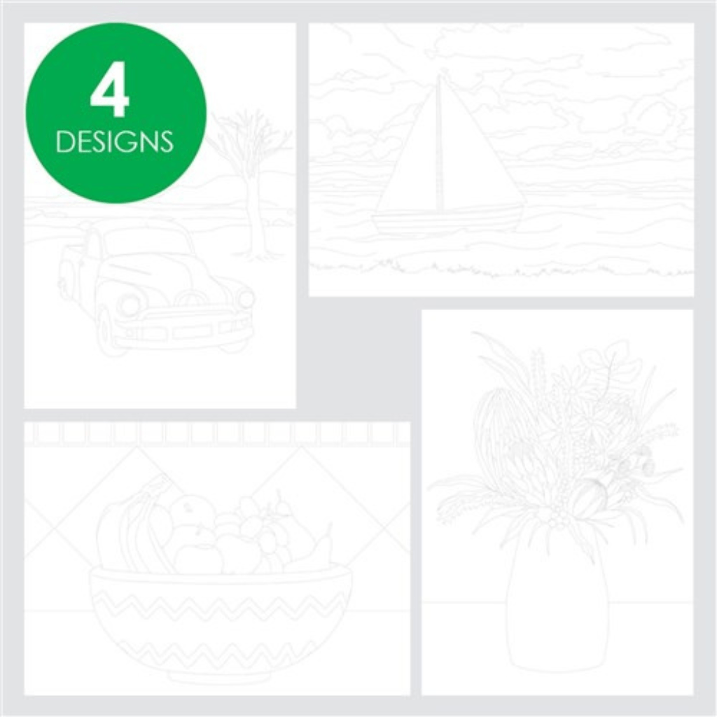 Printed Watercolour Paper Pack of 20