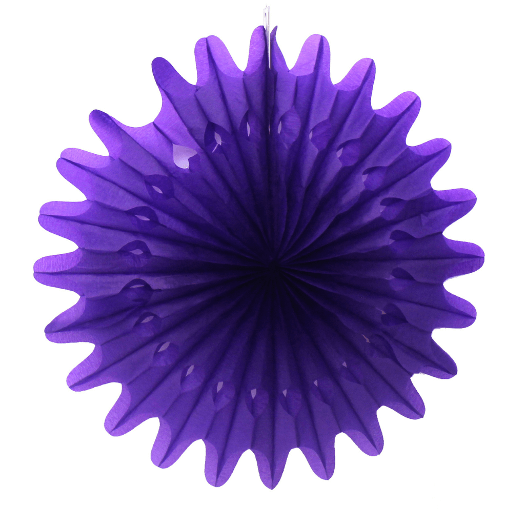 Decorative Fan Purple 30cm