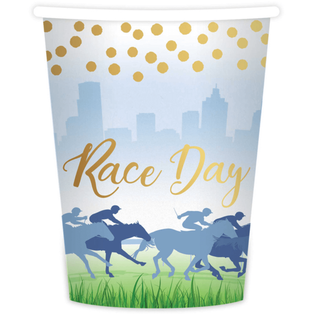 Race Day Hot Stamped Paper Cups
