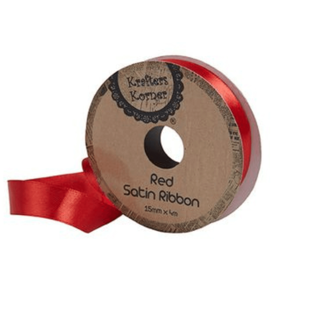 Red Satin Ribbon Various Sizes