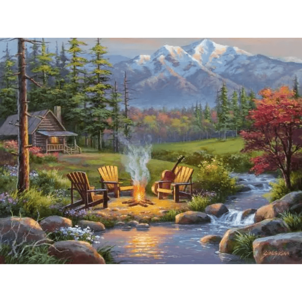 Riverside Livingroom - 750 Piece Large Jigsaw Puzzle