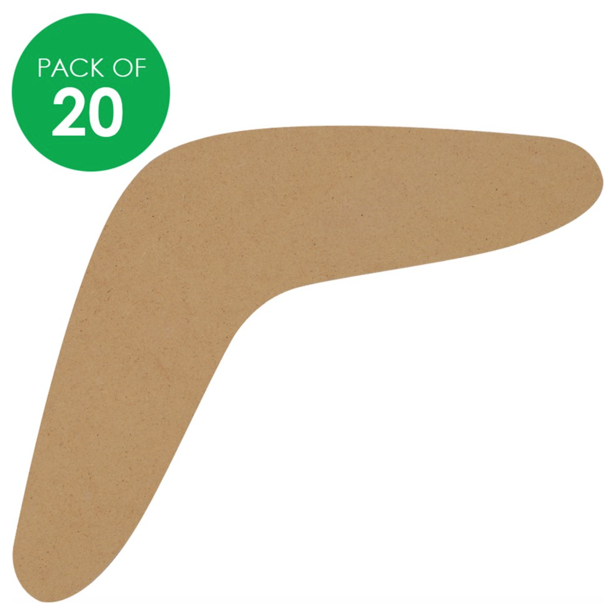 Wooden Boomerangs Large Pack of 20