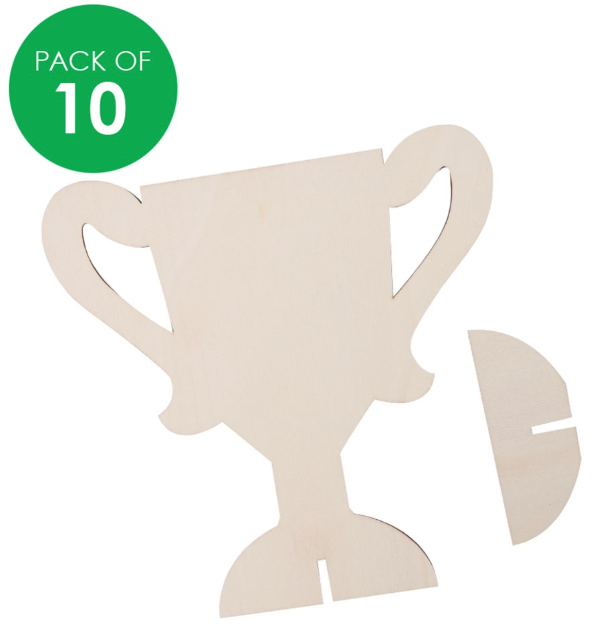 3D Wooden Trophies Pack of 10