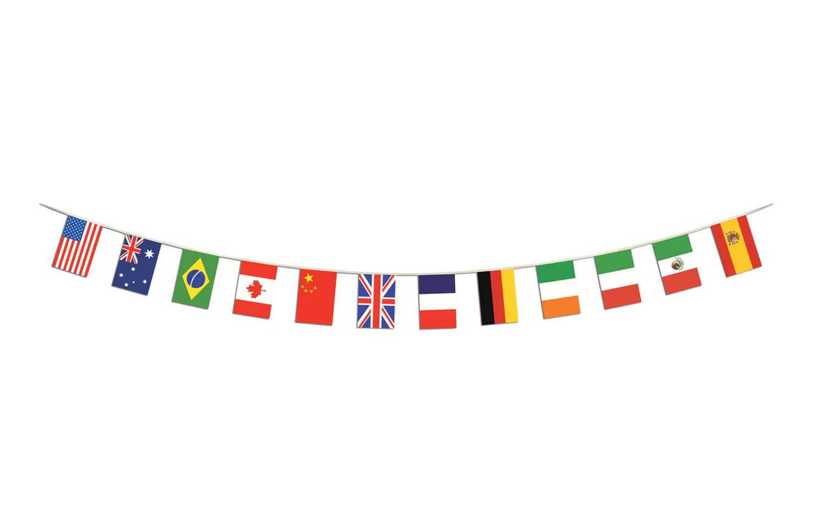 Pennant Banner International Flags