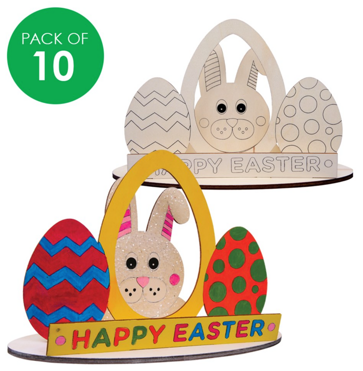 Wooden Easter Dioramas - Pack of 10