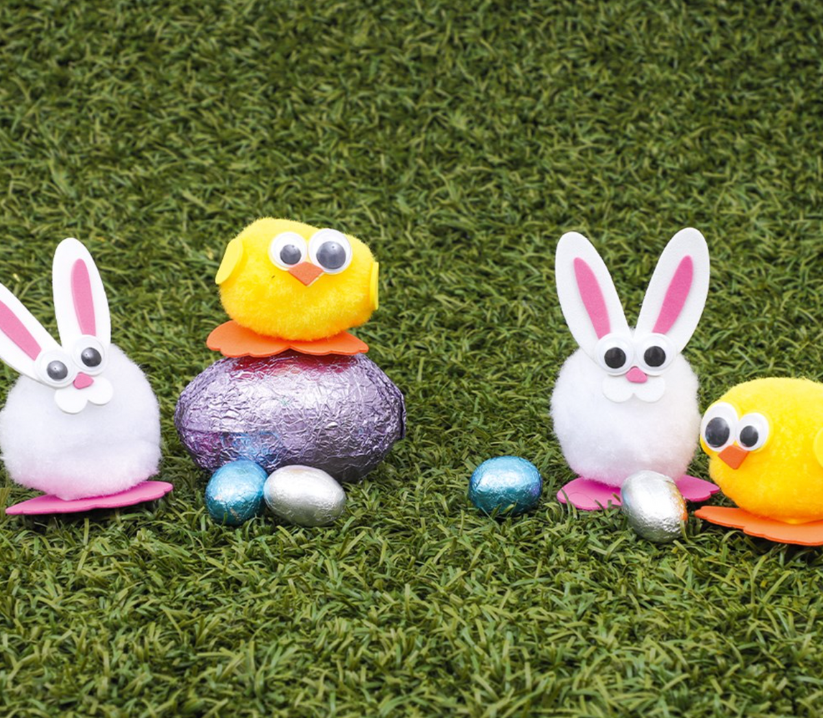 Pom Pom Easter Characters - Pack of 24