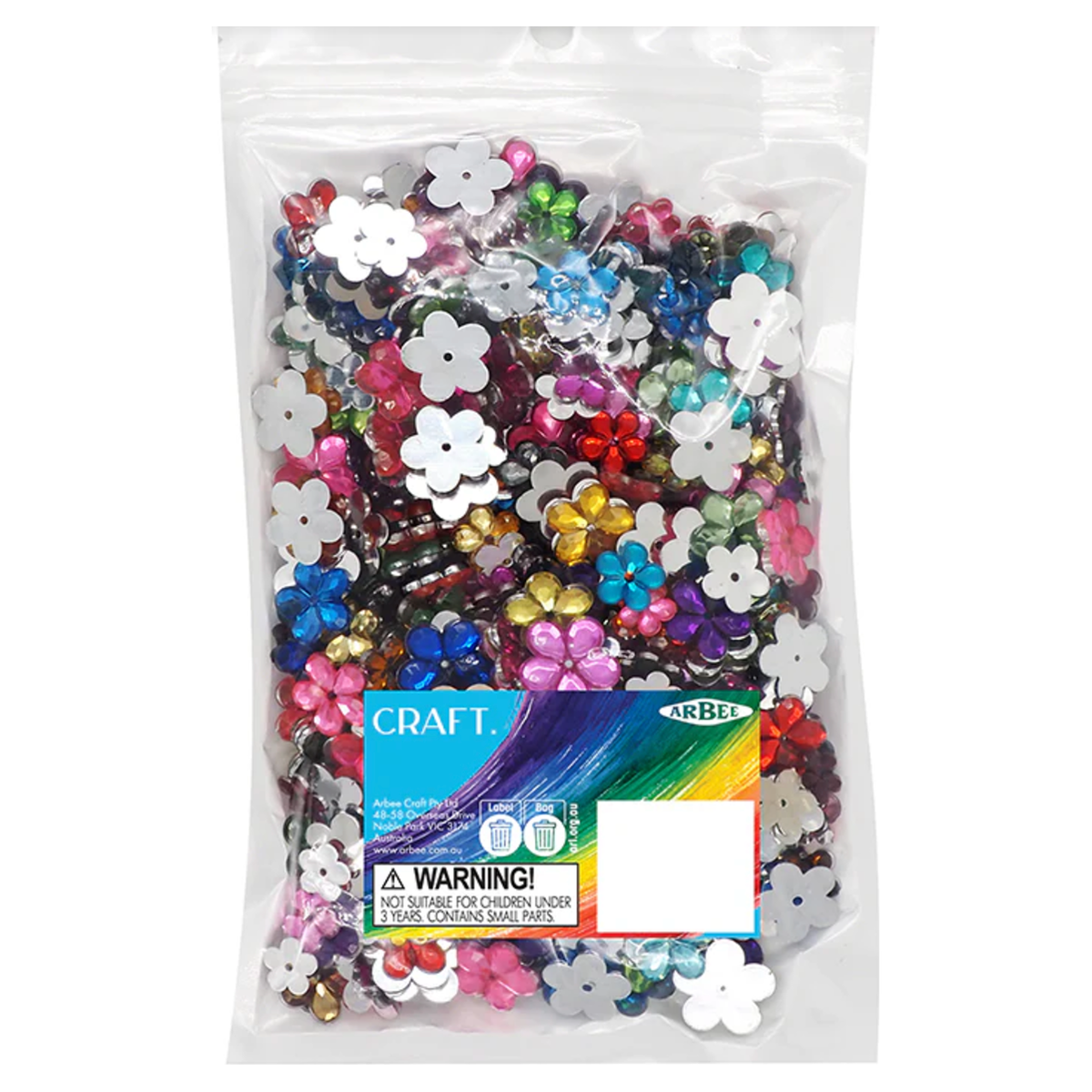 Flower Rhinestones - 100g Pack