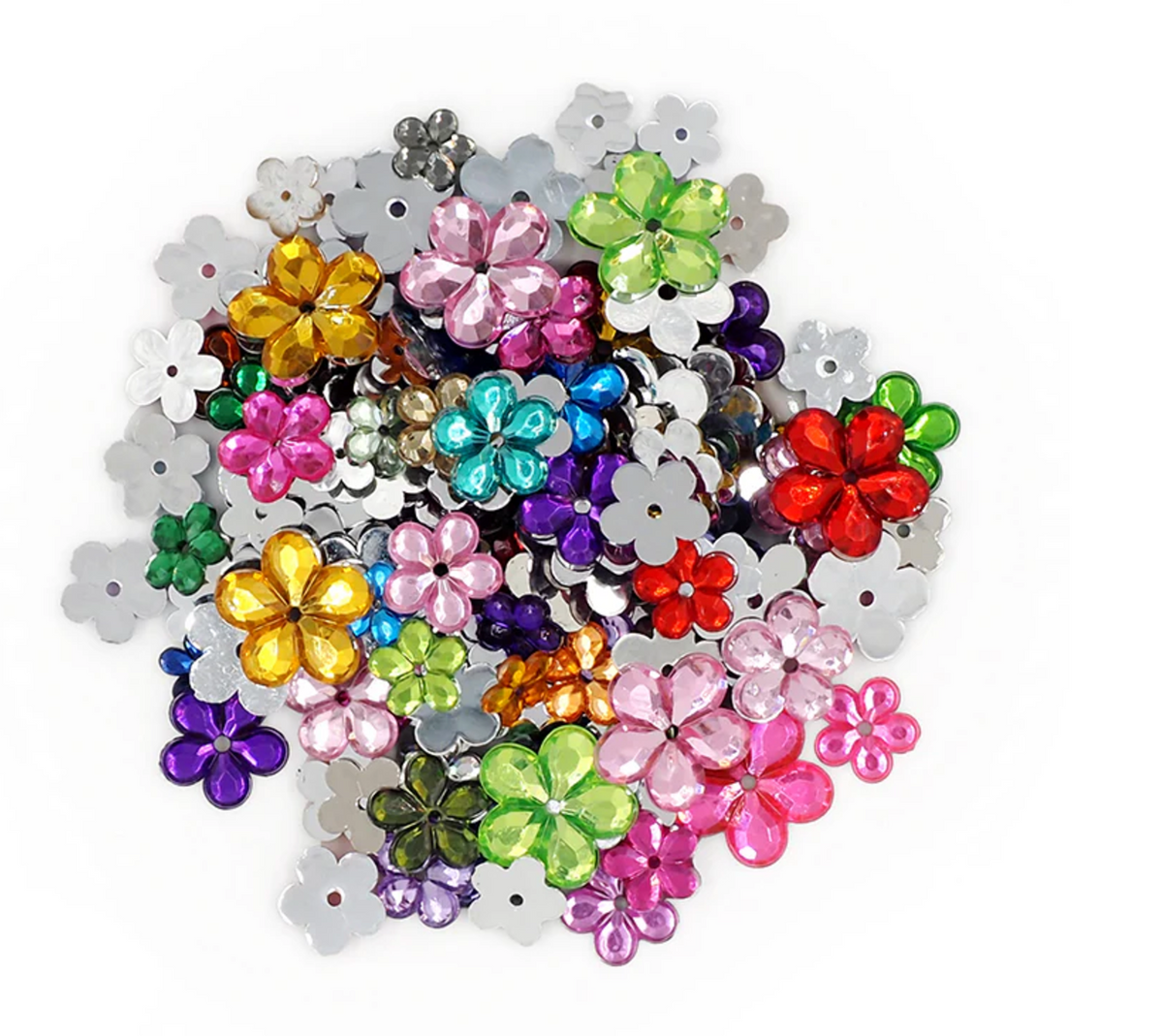 Flower Rhinestones - 100g Pack