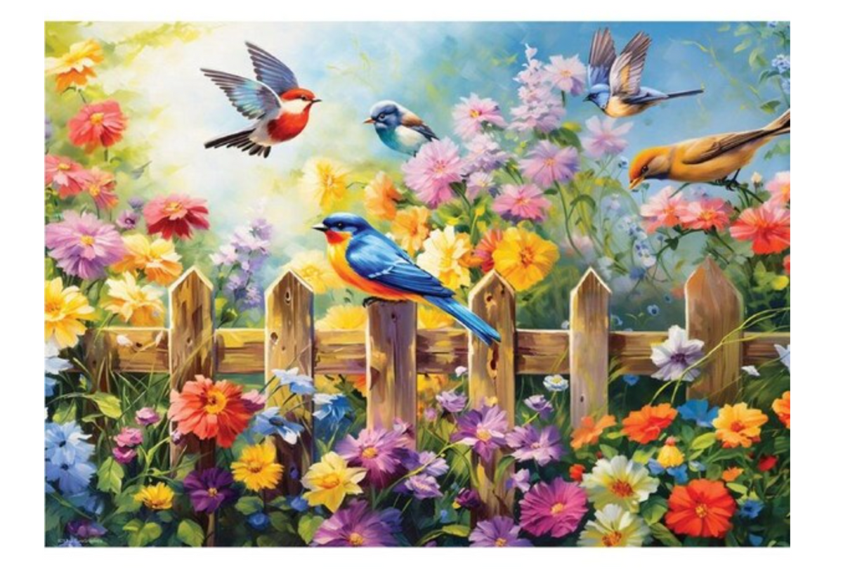 Connecting Pieces Garden Birds 24 Pieces