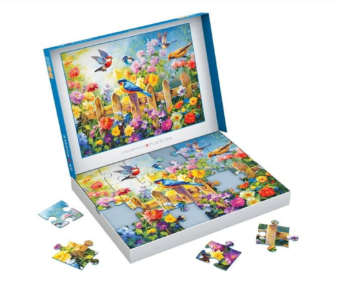 Connecting Pieces Garden Birds 24 Pieces