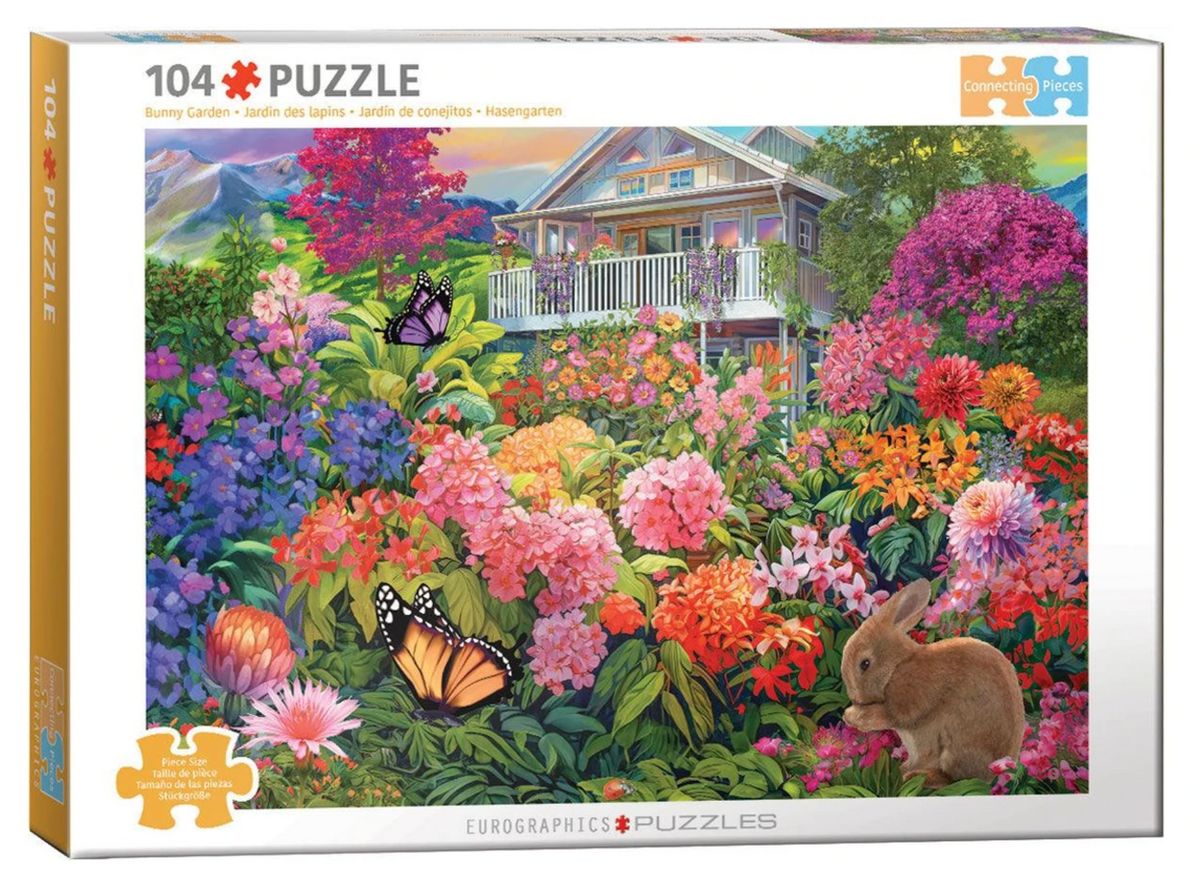 Connecting Pieces Bunny Garden 104 Pieces