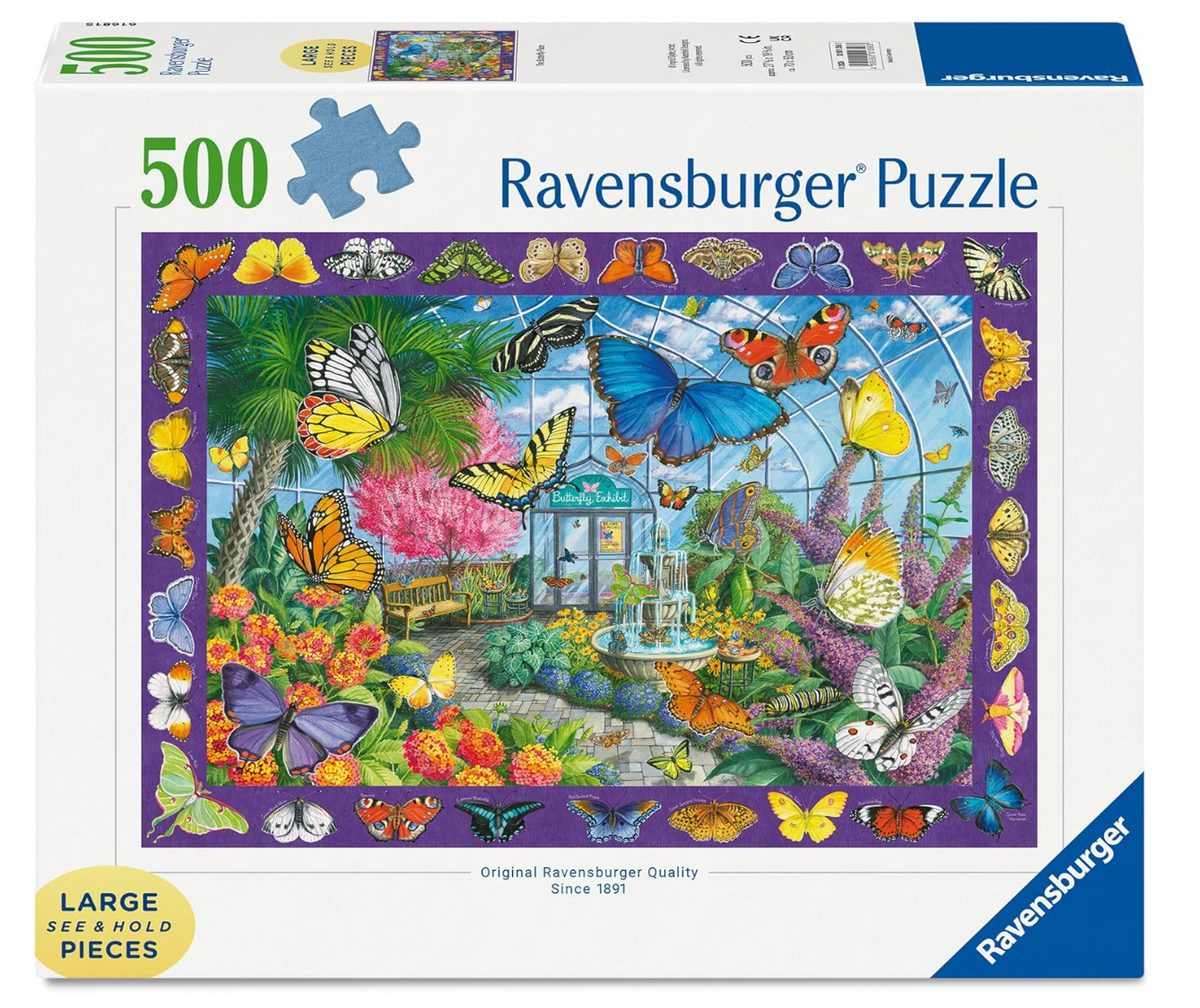 Butterfly Place - 500 Piece Large Jigsaw Puzzle
