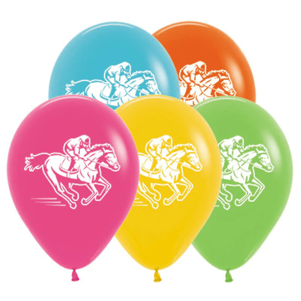 Sempertex 30cm Horse Racing Latex Balloons