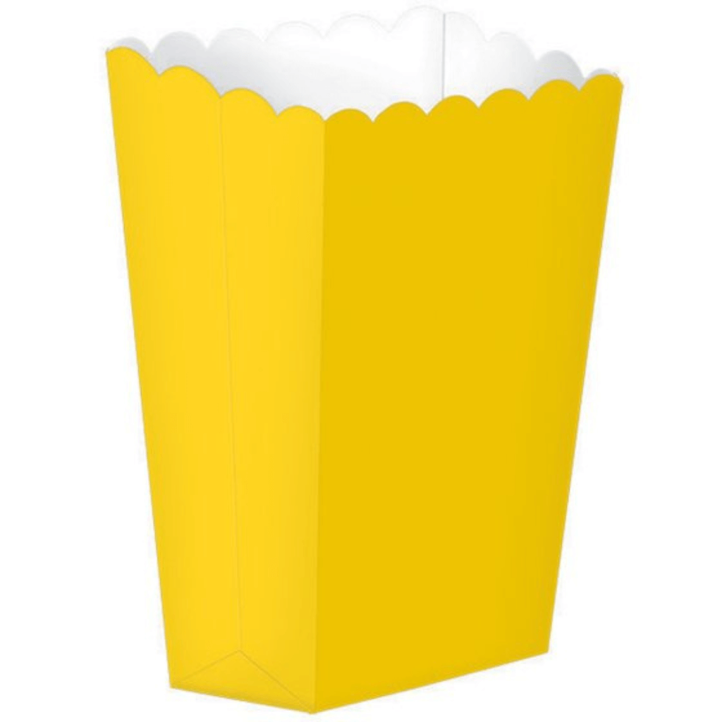Popcorn Favour Boxes Small Sunshine Yellow