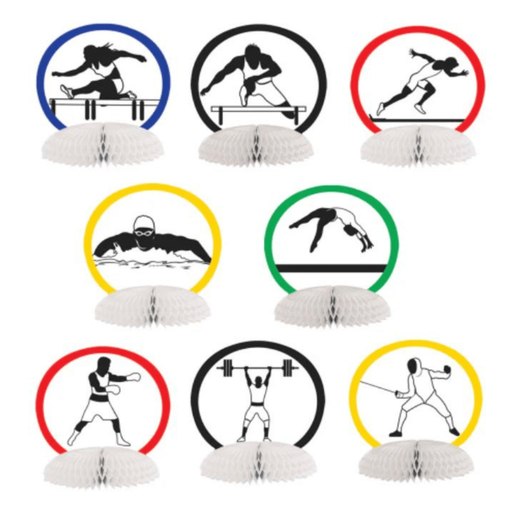 Sports Mini Honeycomb Centrepieces Assorted Designs