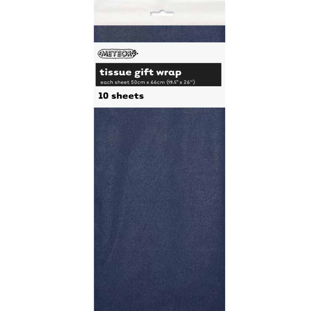 Tissue Gift Wrap Sheets - Navy Blue