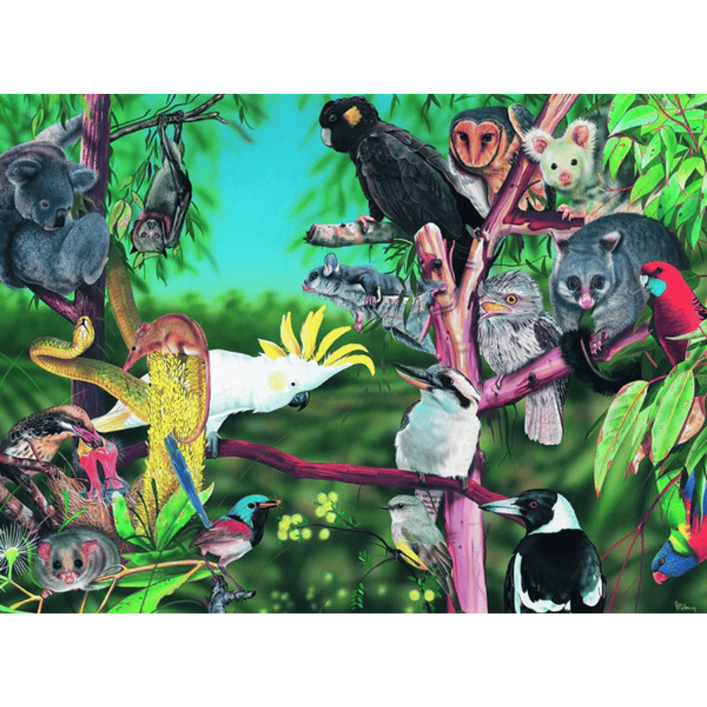 Wild Australia In The Treetops - 300 Piece Jigsaw Puzzle