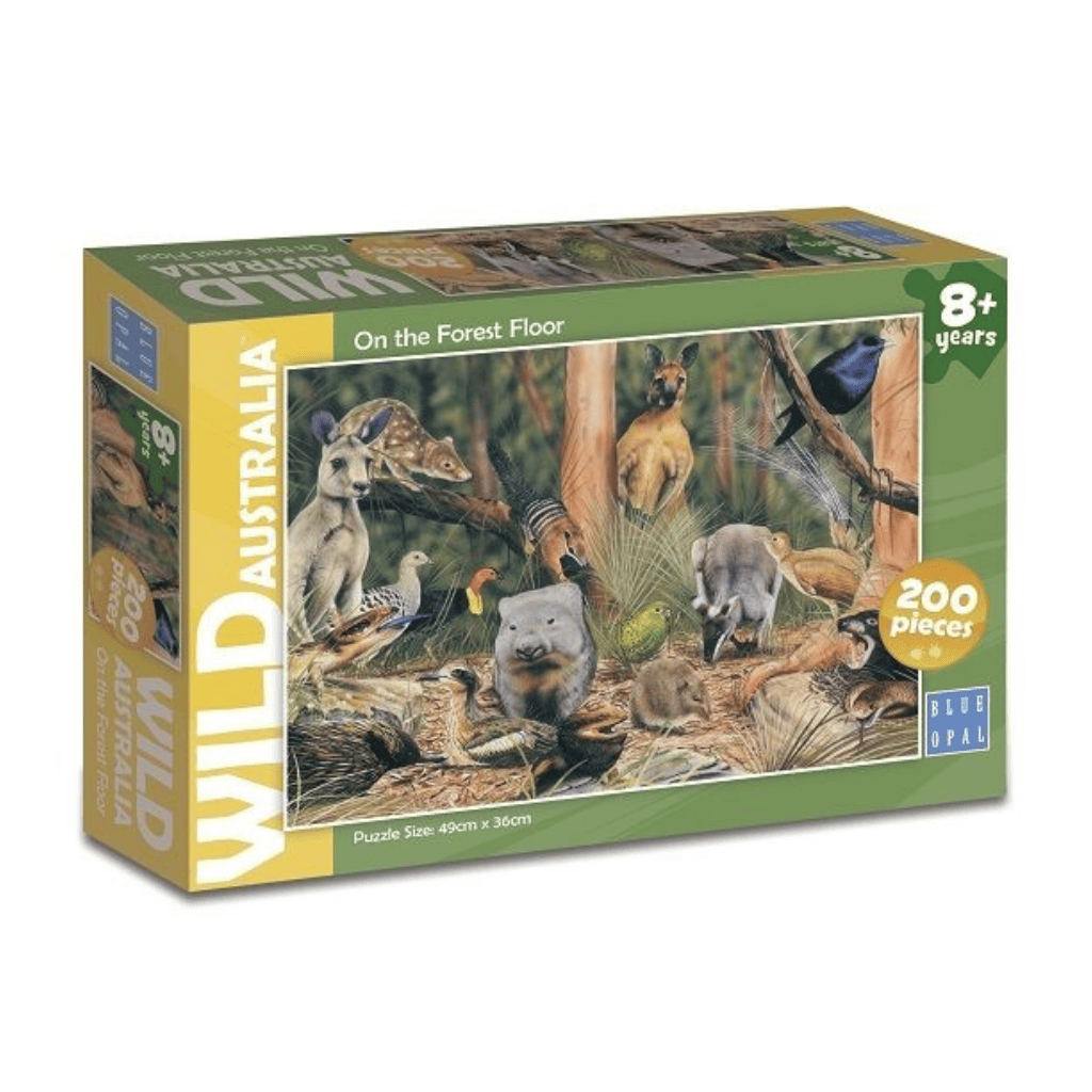 Wild Australia On The Forest Floor - 200 Piece Jigsaw Puzzle