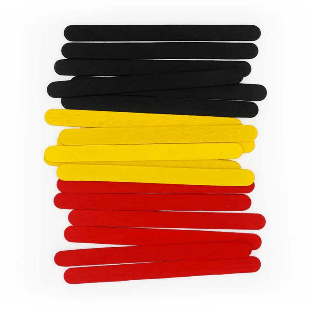 Wood Craft Sticks - Indigenous Colours