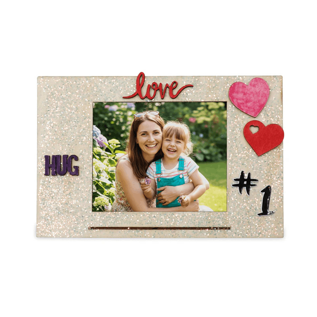 Wood Standing Picture Frame Hearts Pack of 6