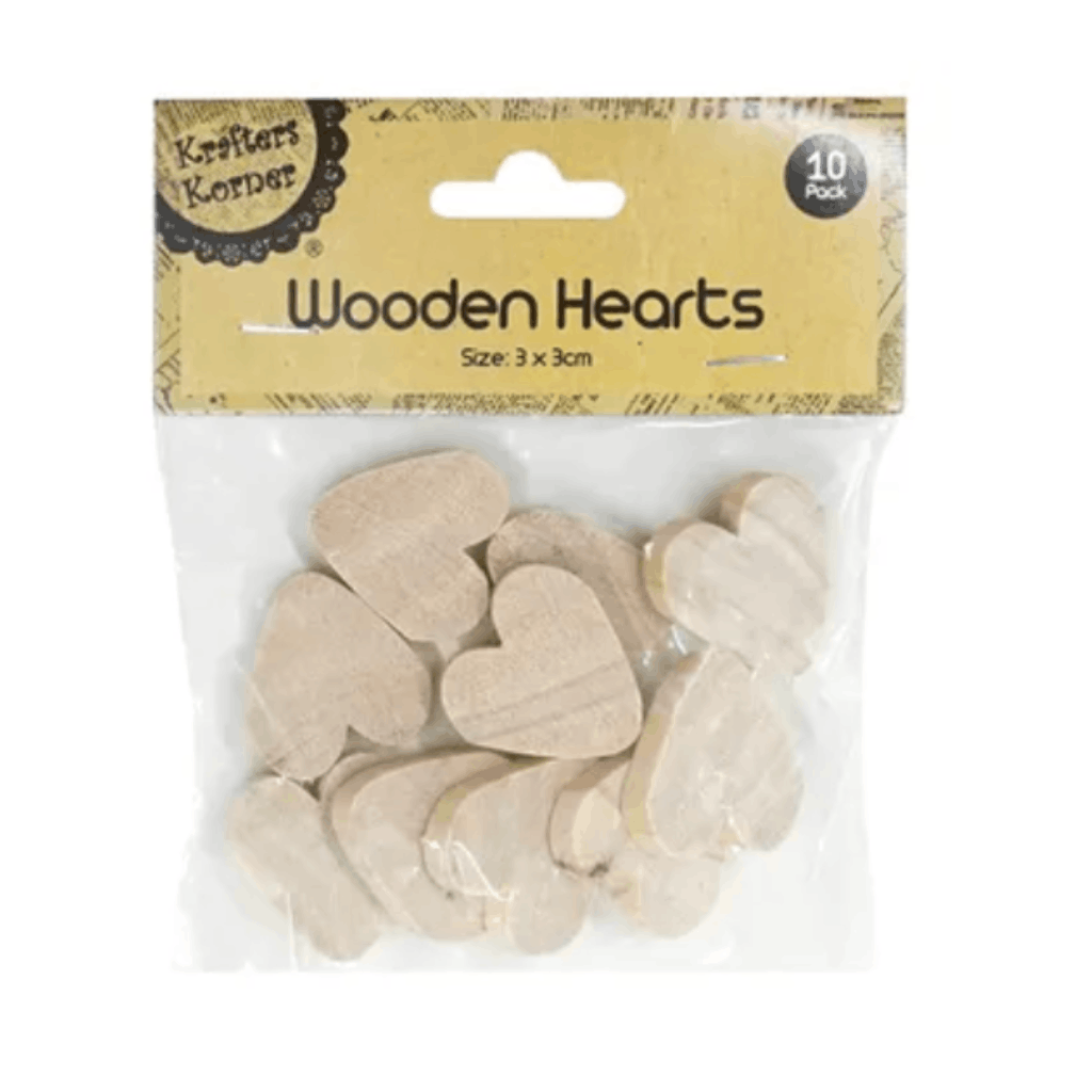 Wooden Craft Hearts