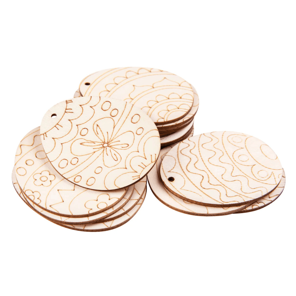 Wooden Easter Egg Craft Shapes