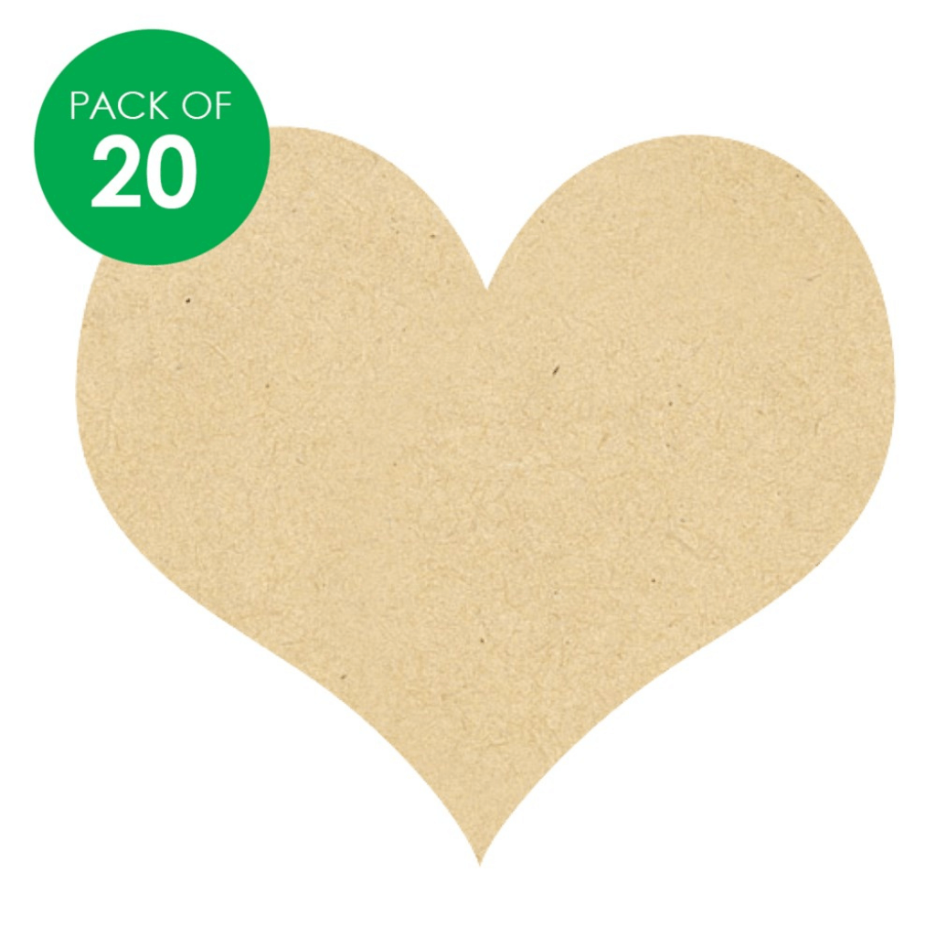 Wooden Heart Shapes Pack of 20