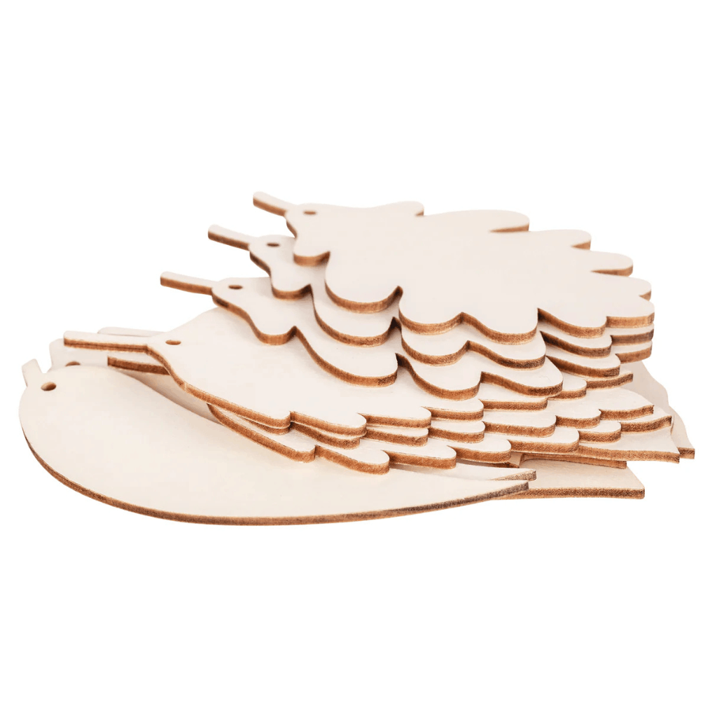 Wooden Leaf Adornments