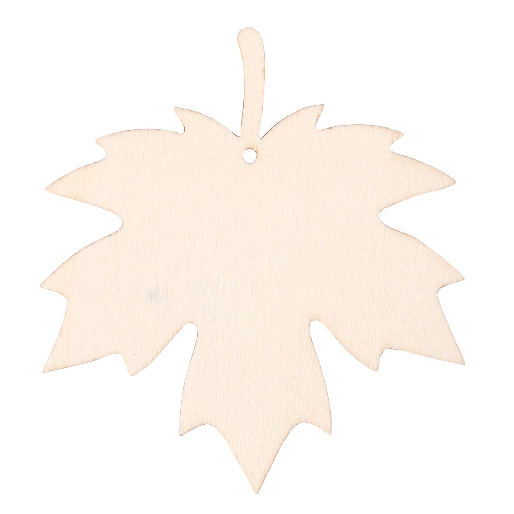 Wooden Leaf Adornments