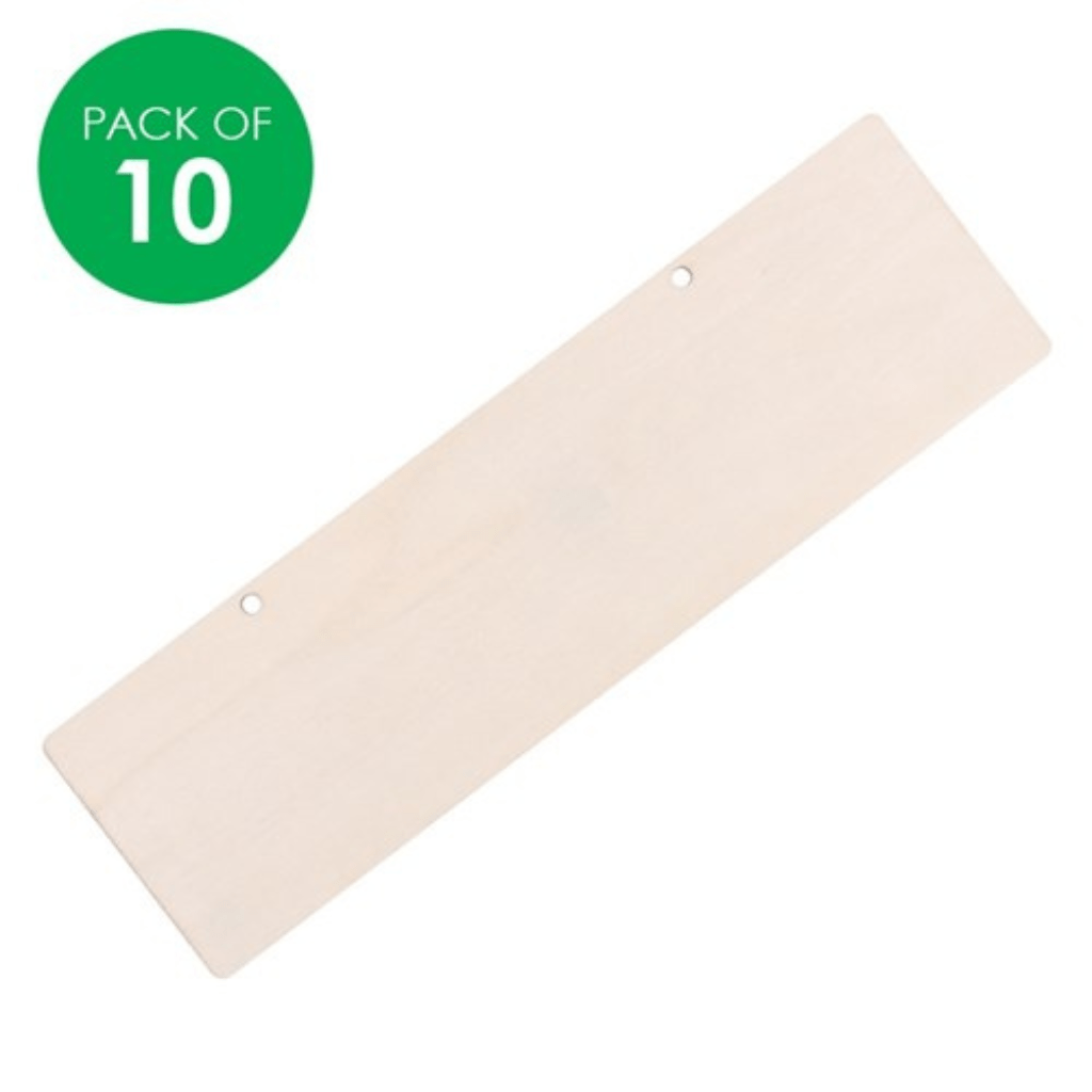 Wooden Plaques Pack of 10