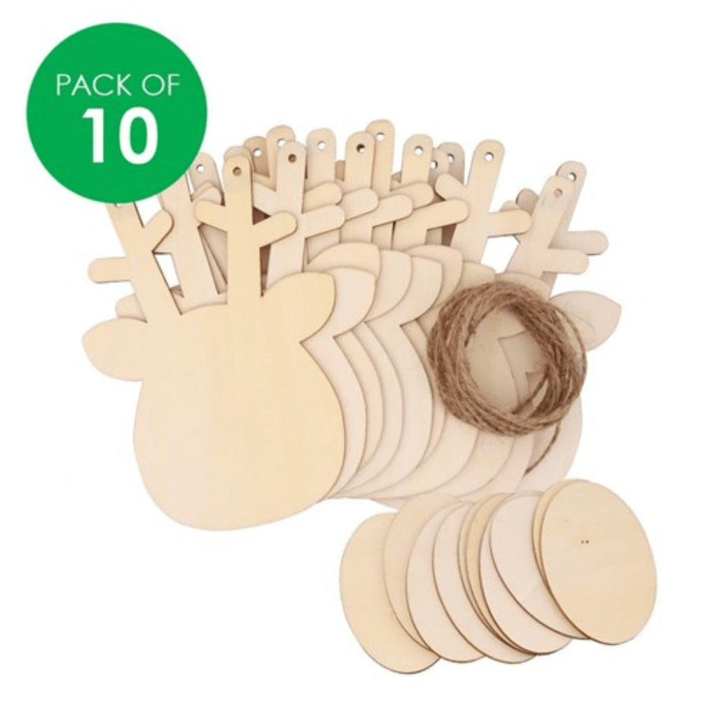 Wooden Reindeer Bunting