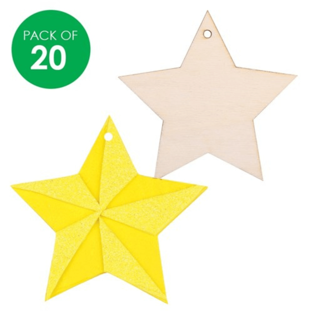Wooden Star Shapes
