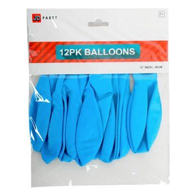 Balloons Blue Pack Of 12 - Senior Style