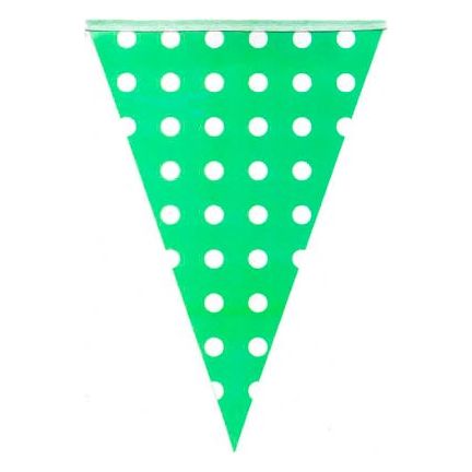Bunting Flags Dot Green - Senior Style