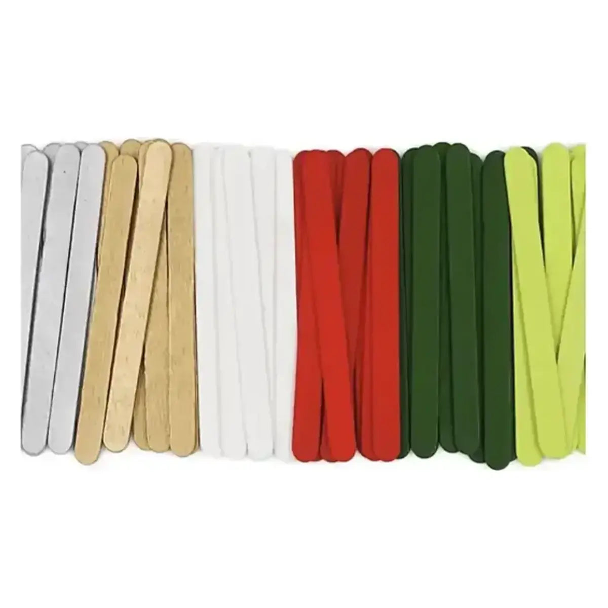 Christmas Wood Craft Sticks 100 Pack